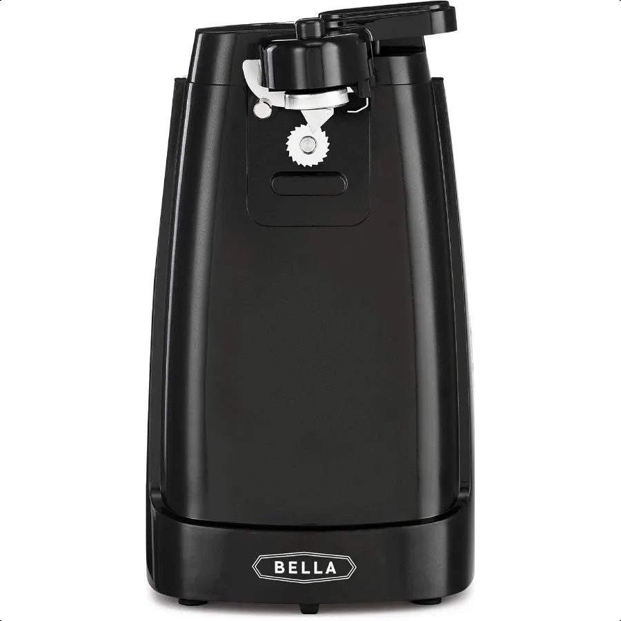 

Electric Can Opener and Knife Sharpener Multifunctional Jar and Bottle Opener with Removable Cutting Lever and Cord Storage Sta
