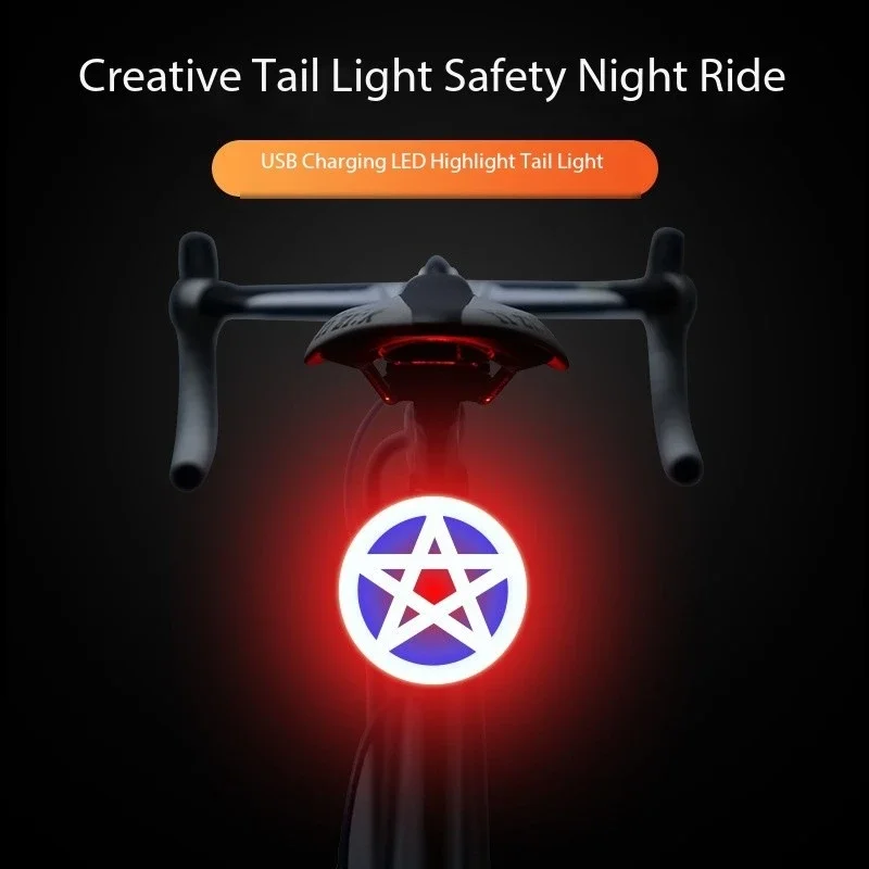 Rear light bicycle light New Cycling Multi Modes USB Charging Led light bicycle Tail Rear Lamp For MTB Road Bike Accessories