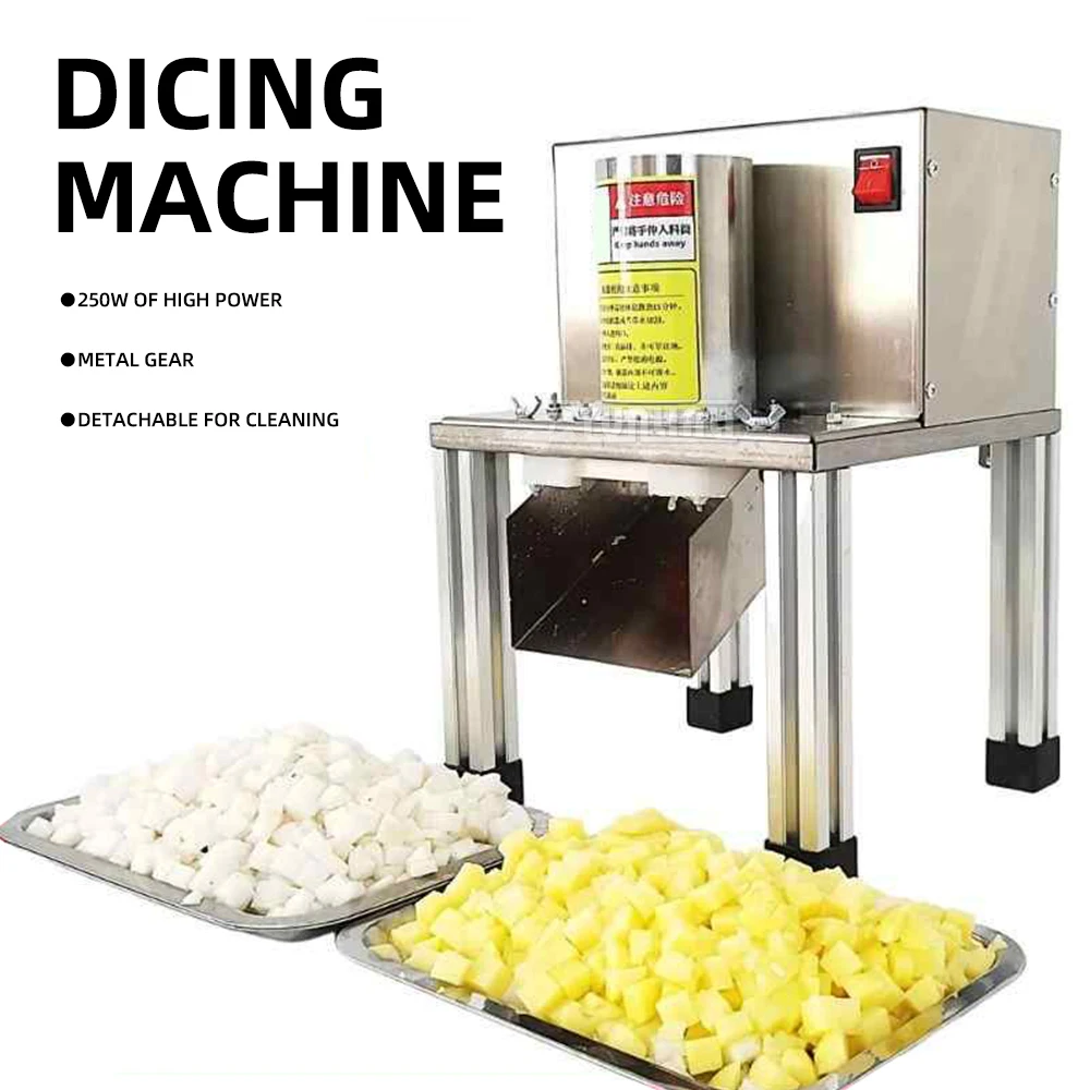 High-Power Potato Granule Cutter Kitchen Food Processing Machine Fruit Vegetable Dicing Machine Granule Maker