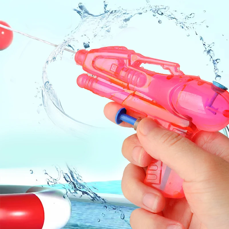 Pistola de agua de mano transparente para niños, juguetes de agua para exteriores, juegos de lucha de chorro de agua, regalos de pistola de agua Blaster de playa