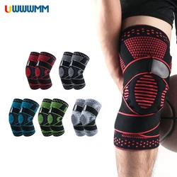 1 Pcs Compression Knee Sleeve Knee Support with Patella Pad Side Stabilizers No-Slip Knee Braces for  Meniscus Tear Joint Pain