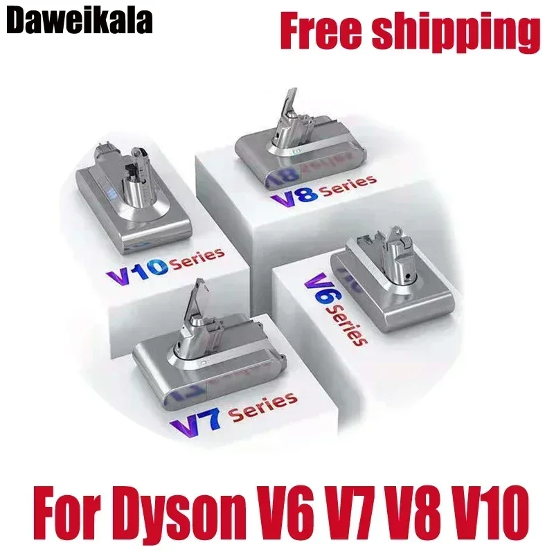 

2021 Original 21.6V 28000mAh Li-ion Battery for Dyson V6/V7/V8/V10 DC62 DC74 SV09 SV07 SV03 965874-02 Vacuum Cleaner Battery L30