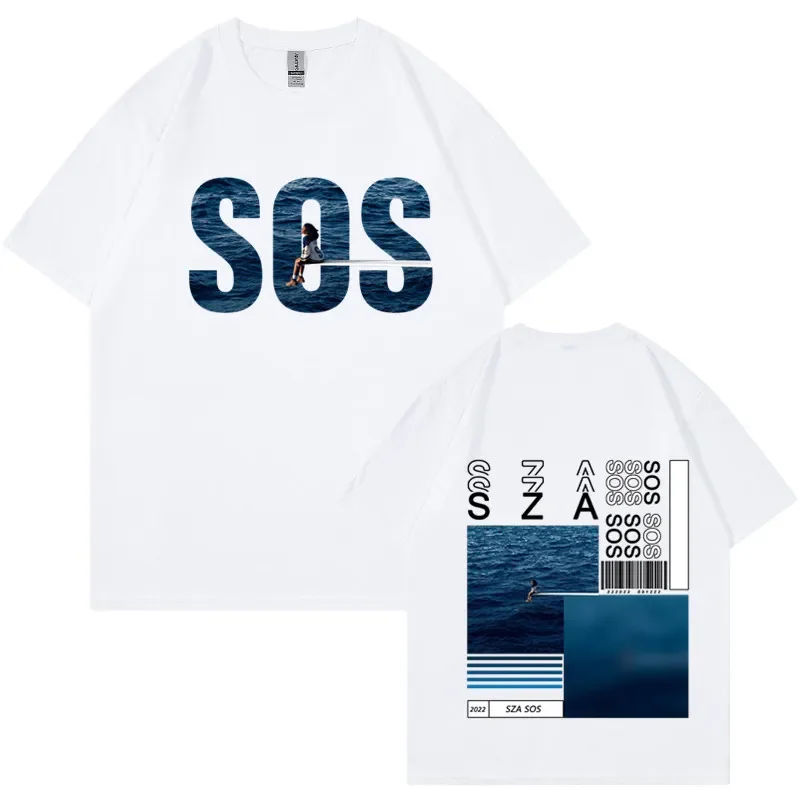 

2024 SZA SOS Heavy Mental Anime T-shirts Funko Pop Tshirt 100% Cotton Men/women Tee-shirt Printed Hip Hop Cartoon T-shirt