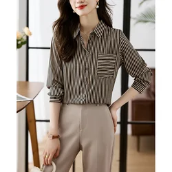 New Arrival Women's Blusa Mujer for Spring Autumn Fashion Trendy Print Ladies' Button-Down Shirt for Work and Casual