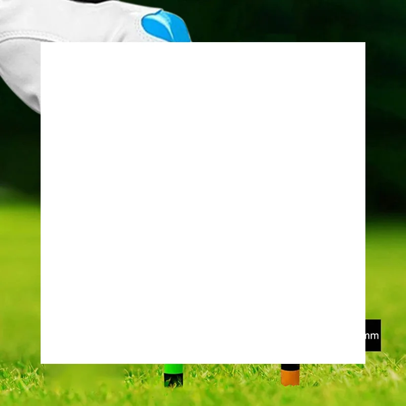 

50Pcs Golf Tees Plastic Unbreakable 5 Prongs Head Tee With Stripe Markers 83mm70mm Long Ball Holder Low Friction Less Resistance