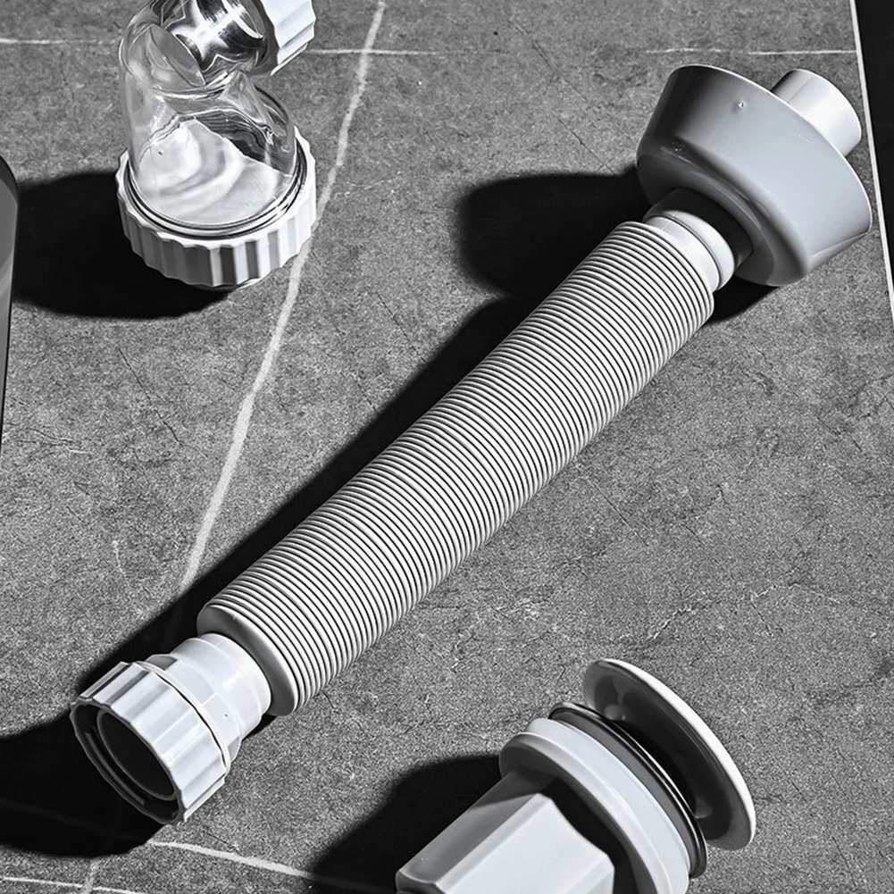 Flexible Sink Drain Pipe Retractable Deodorant Sewer Drainage Water Hose Wash Basin Drainer Bathroom Kitchen Accessories
