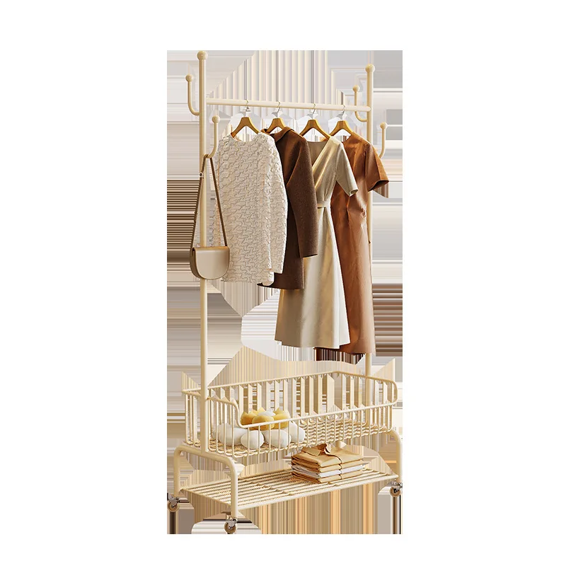 

Cactus clothes and hats bedroom small apartment floor-to-ceiling mobile hanger multi-functional storage living room