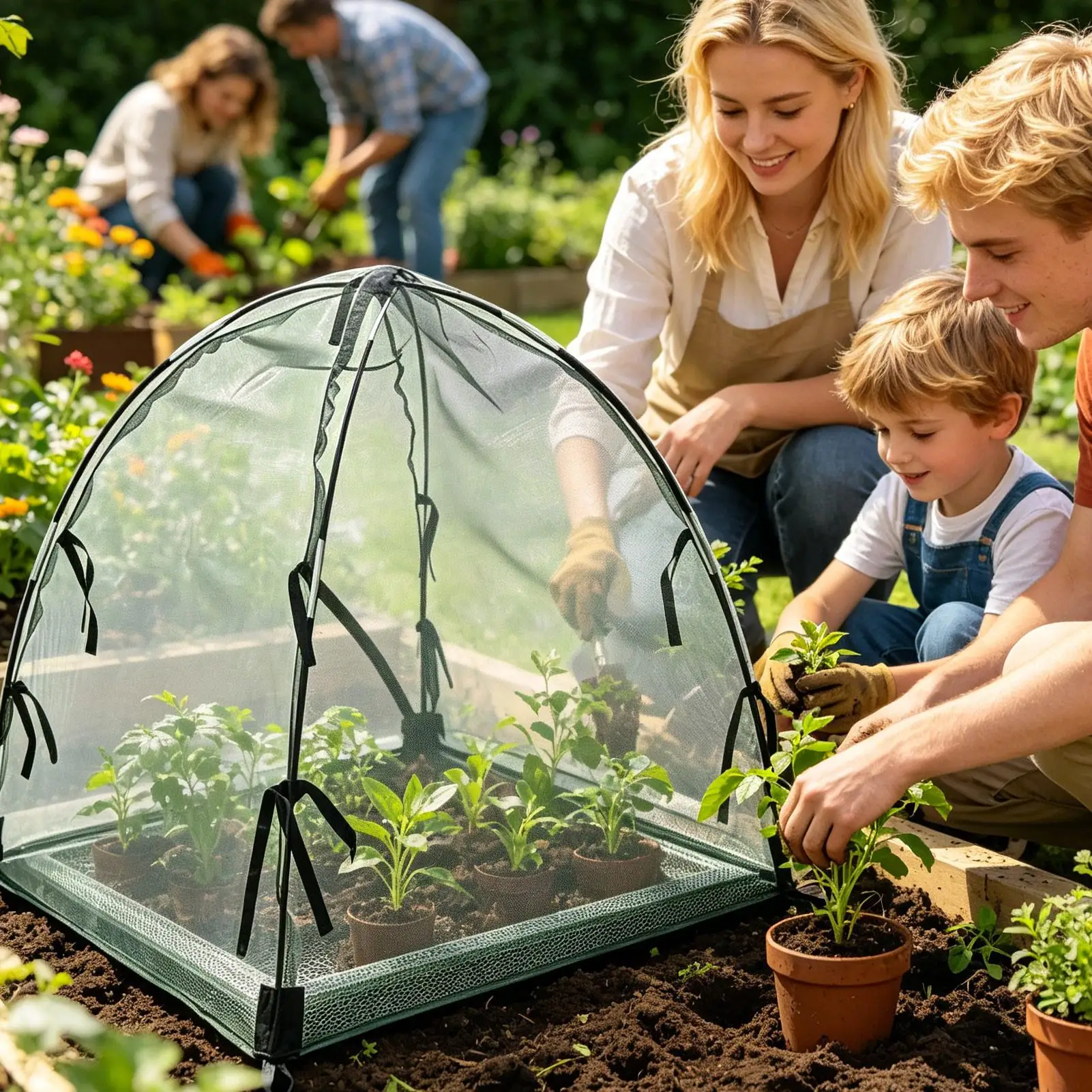 Plant Covers From Animals Sun-Proof Mesh Protector Garden Bird Netting Plant Covers For Vegetable Fruit Tree Tomato Strawberry