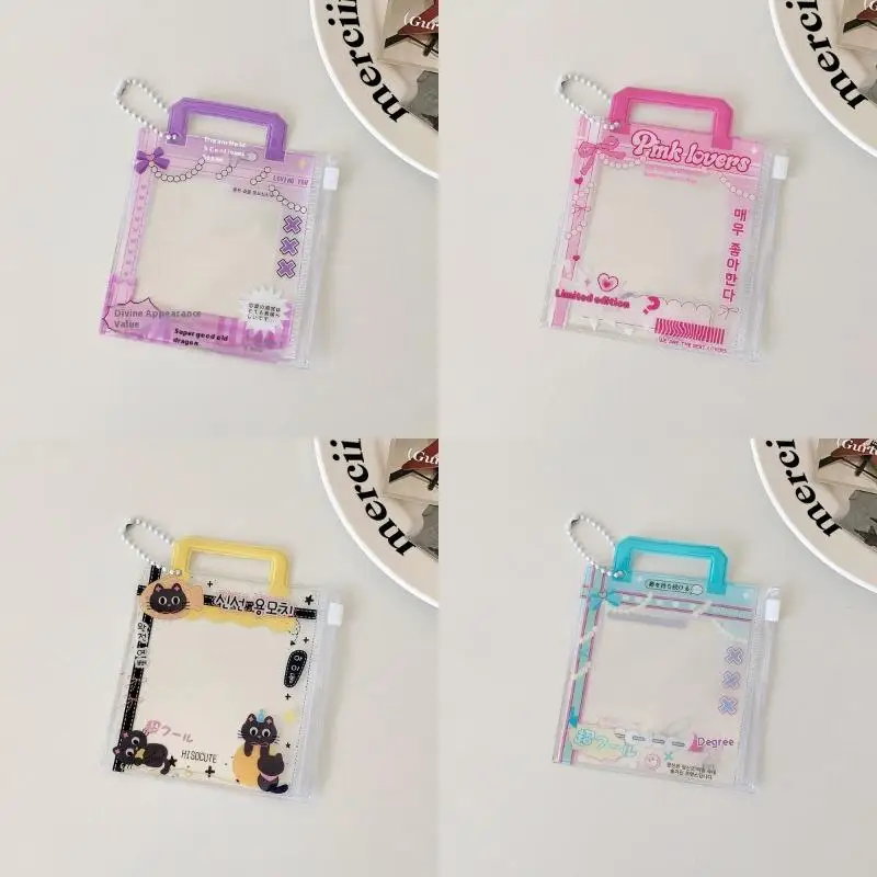 INS كاندي حقيبة حامل بطاقة الصور 3 بوصة المعبود صور حافظة بطاقات بطاقة مع الحبل شارة الناقل واقية القرطاسية #5