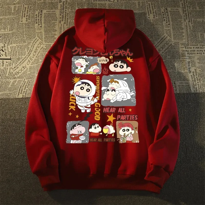 

Crayon Shin-chan Baby Shin-chan Crawling hooded sweatshirt Sweatshirt oversized loose comfortable fashionable personalized