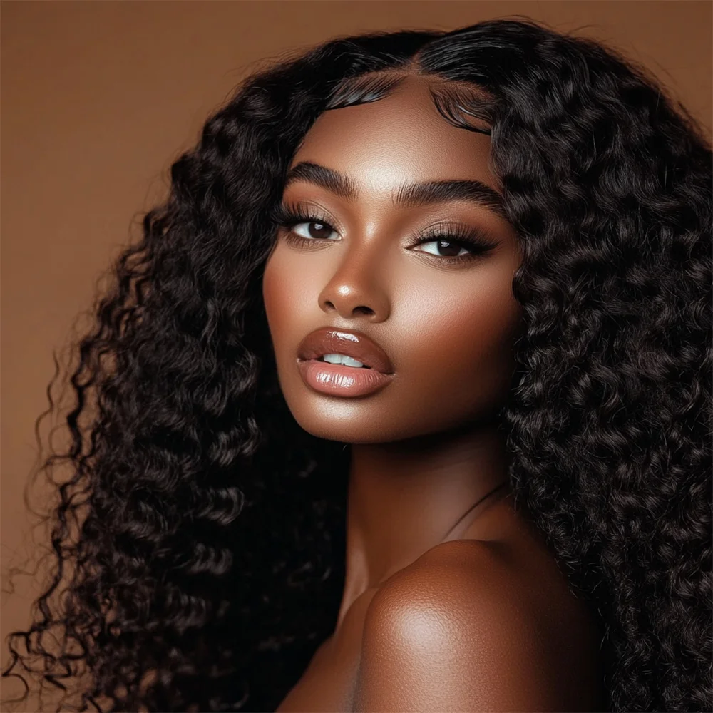 

3B3C 300 Density Burmese Pixie Curly 5x5 Closure Hair Wig Human Hair Full Wig 13x4 Transparent Lace Front Wig for Black Women