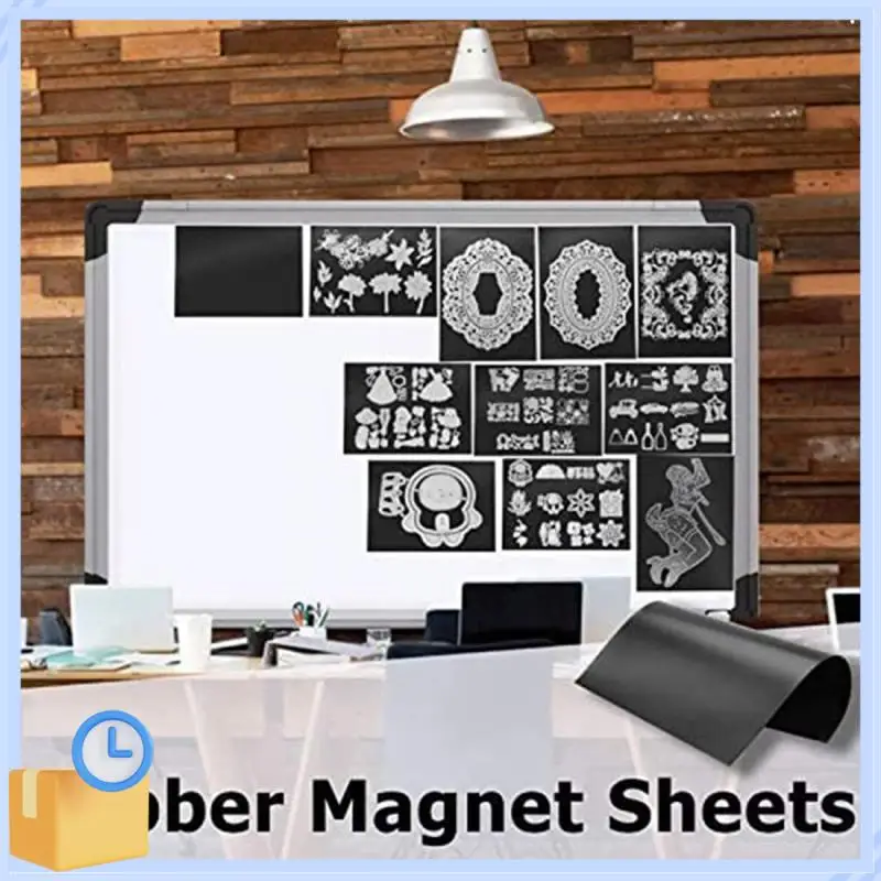 

Popular 10PCS Rubber Magnetic Sheets 0.5Mm Thickness With 10PCS Clear Stamp Die Storage Pocket Stencil Organizer For Card Making