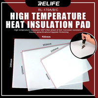 RELIFE High Temperature Thermal Insulation Pad, RL-170A,RL-170B,RL-170C, 500 Degrees Temperature Insulation Silicone Mat