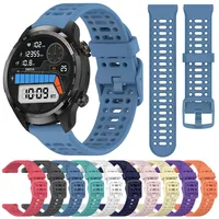 20mm 22mm Silicone Strap For TicWatch Pro 3 Ultra GPS/LTE Band For Ticwatch Pro 3 GTX S2 E2 E3 GTH/GTW Sports Bracelet Watchband