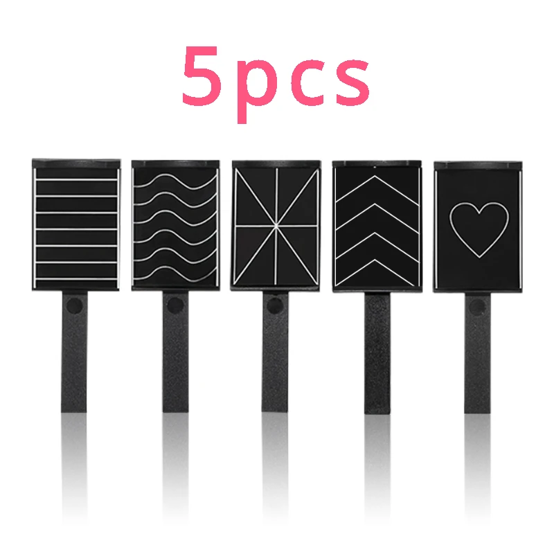 Nail Art Tools Set Cat Eye Magnetic Stick 5Pcs/set 3D Styling Magnets Bar Heart Wave Pattern Gel Polish Manicure Supplies Tools