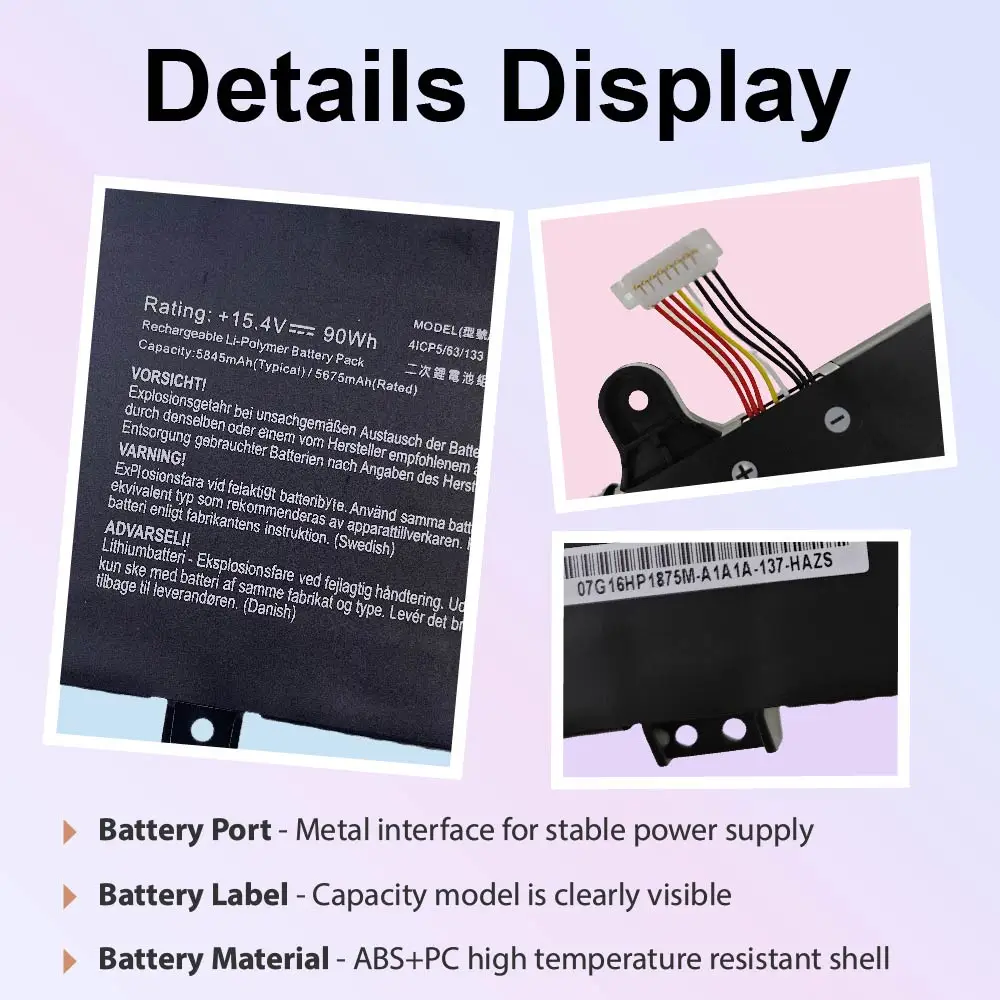 C41N1906 Laptop Battery Replacement  for TUF Gaming A17 FA706 FA706II FA706IU A15 FA506 FA506II FA506QR Series