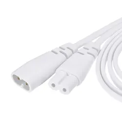 2/4Pcs T5 LED Tube Connector Cable 2 Pin 30cm/50cm Male to Female Extension Cord for LED Integrated Light Tube Fluorescent Lamps