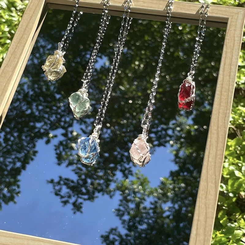 colar-de-pedra-aspera-de-cristal-de-5-cores-colar-de-nicho-de-estilo-simples
