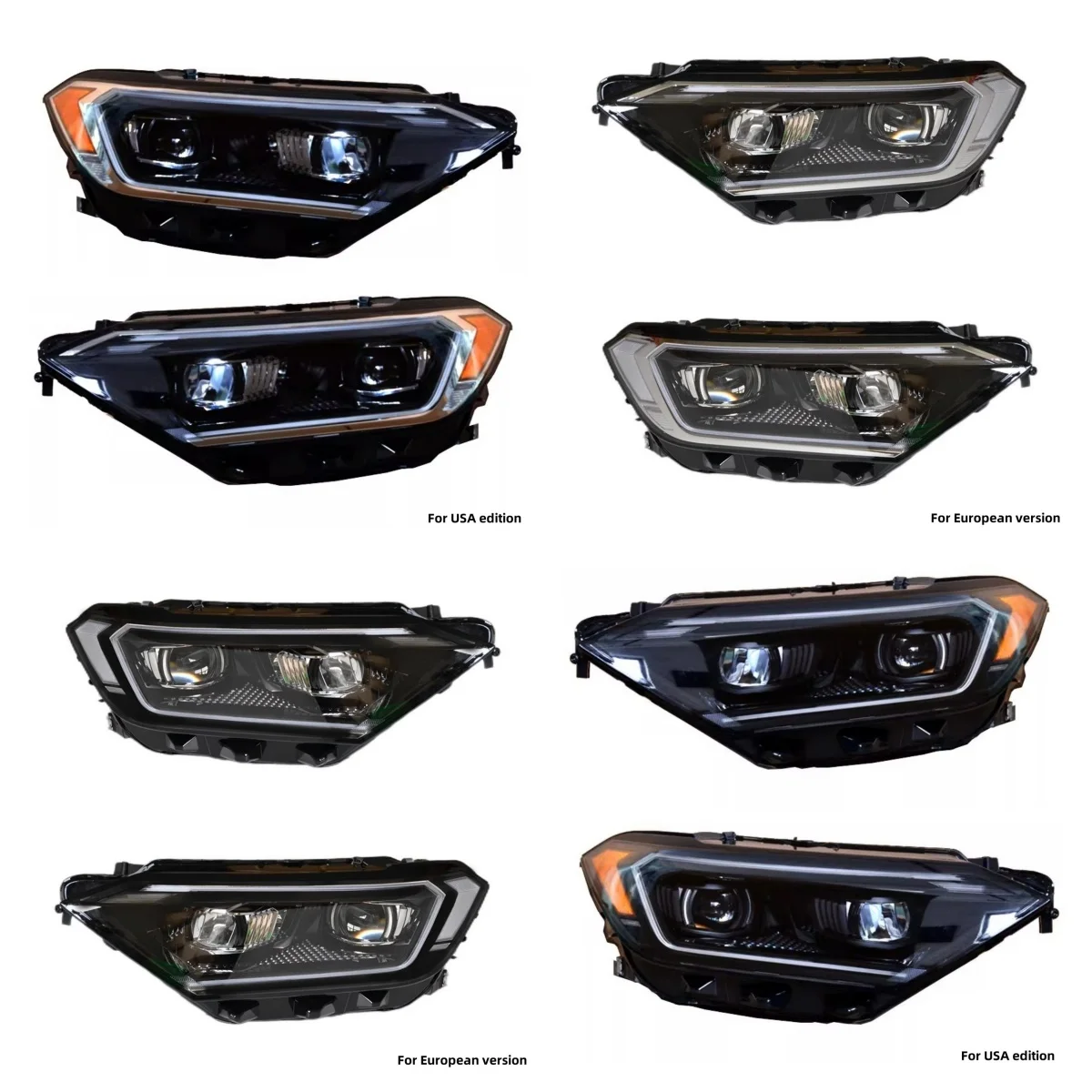 Car LED Headlight Headlamp for Volkswagen vw Sagitar jetta 19-25 modified DRL Daytime Running Light High low beam Turn signal