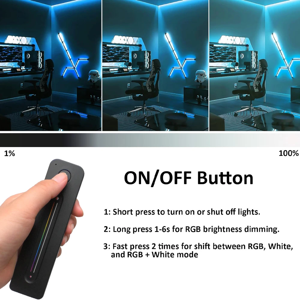 Imagem -05 - Kit de Controlador Led dc 12v 24v 4ch Dimmer com Função de Transmissão Automática 2.4g rf Controle Remoto sem Fio para Dim Cct Rgb Rgbw Tira Led