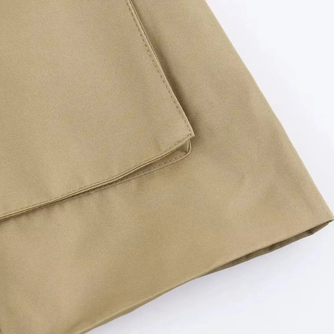 معطف نسائي موضة 2025 على الطراز الأوروبي والأمريكي لخريف جديد مزين بجيب الجوكر بأزرار وأكمام طويلة ملابس خارجية Mujer #6