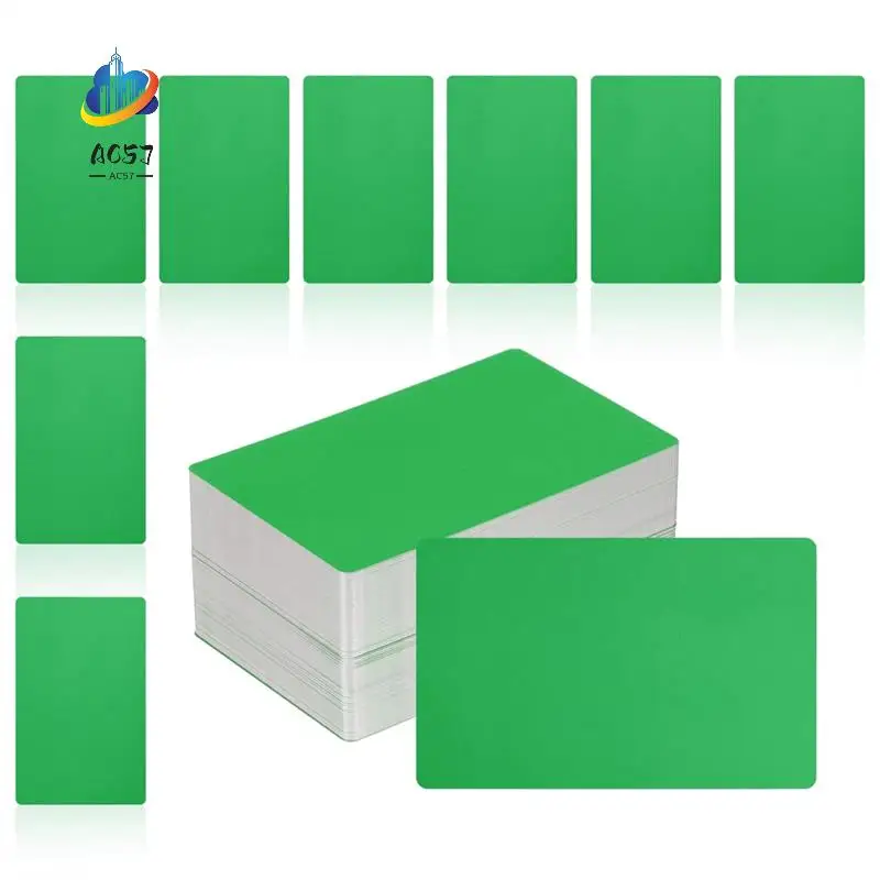 

AC57-200Pcs Metal Business Card Blanks,1/64 INCH Thick 3.4X2 Inch Aluminum Laser-Engraving Materials Unique Cards
