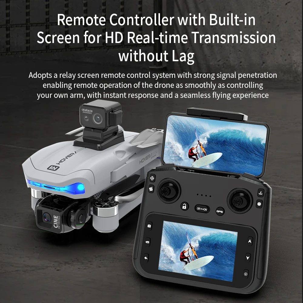 New JJRC X40 PRO GPS Drone With HD Camera Screen Remote 3 Axis Gimbal Obstacle Avoidance FPV Brushless RC Quadcopter Toy Gifts