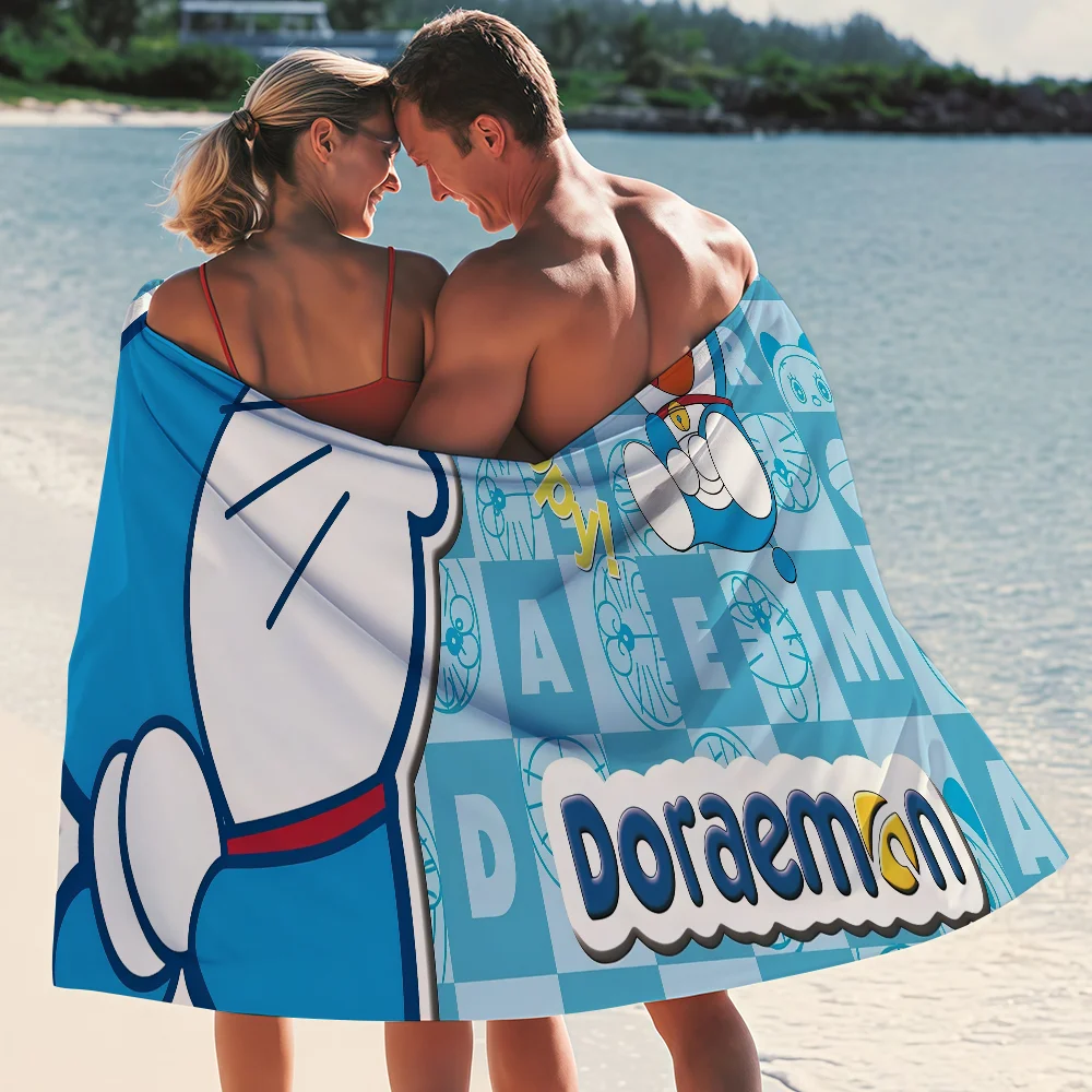 Cartoon D-Doraemon Towel Quick Drying Beach Towels Are Suitable For Swimming Pools Camping Yoga And The Gym