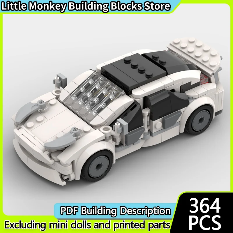 

Модель скоростного гоночного автомобиля MOC, строительные кирпичи, электрический седан среднего размера, модульная технология, детские праздничные подарки, сборные игрушки, костюм