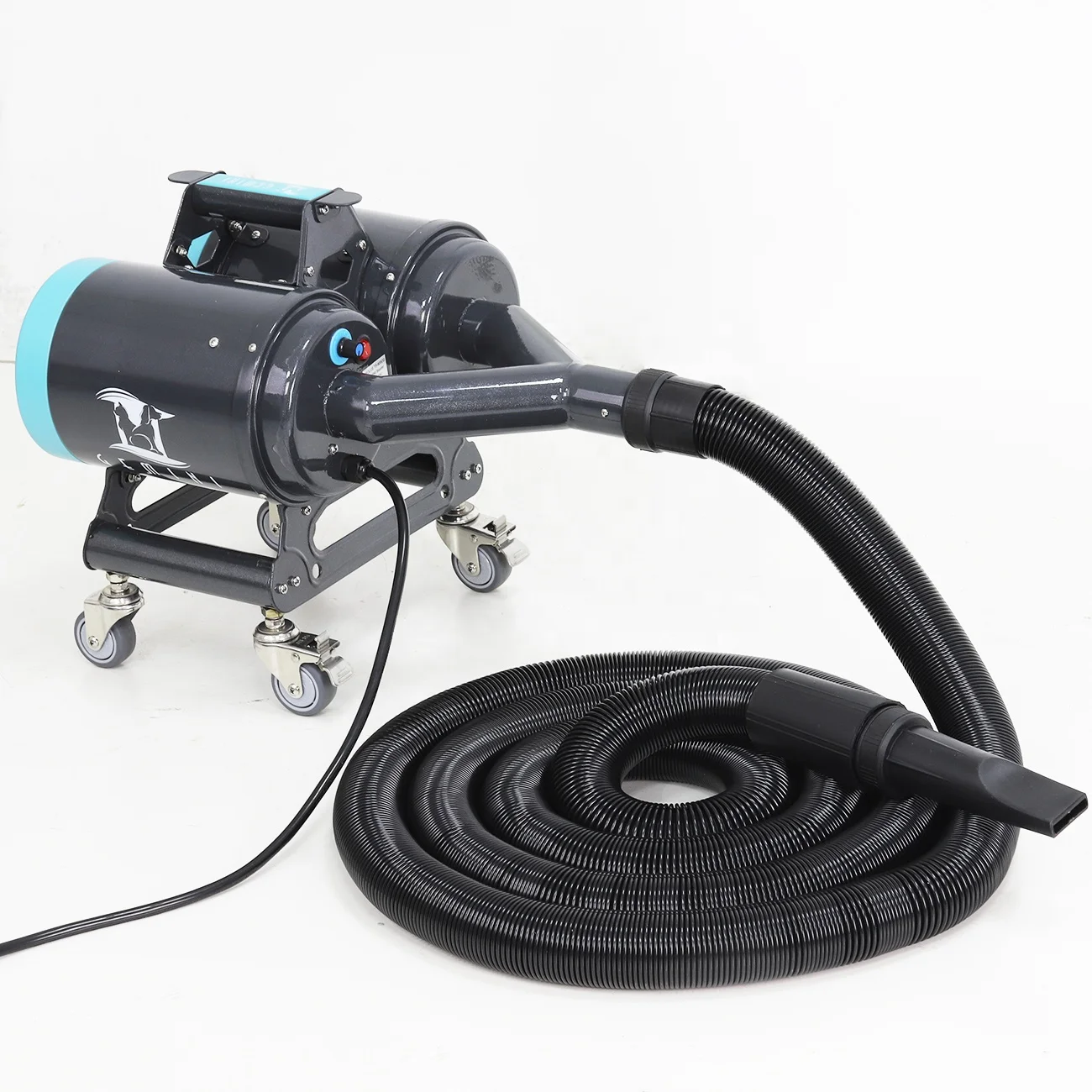 

Double Motor Dryer, Shiny Grey Metallic Painted, Variable Speed, No Heating Parallel Double Motor Dryer