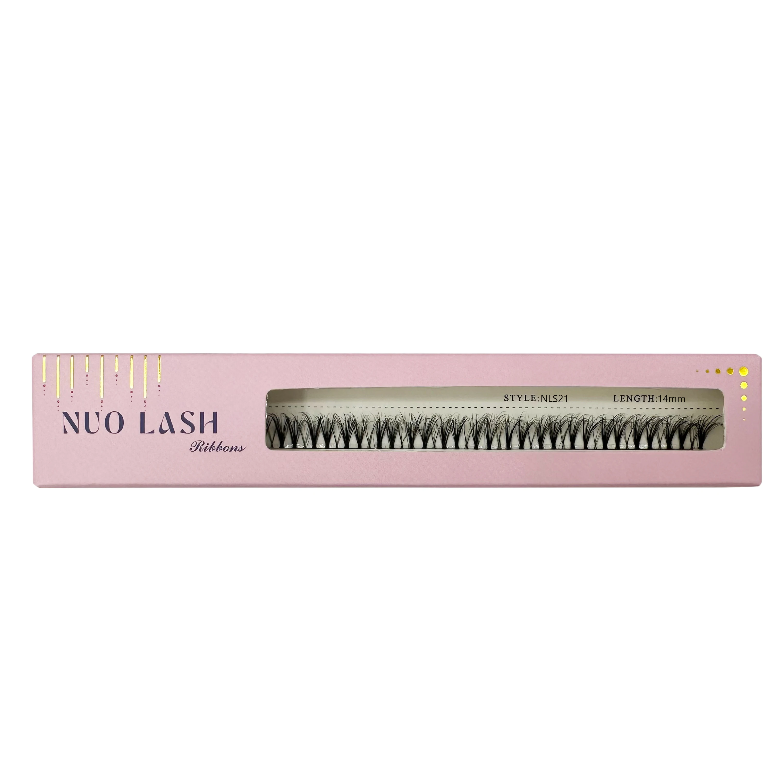 Nuo DIY Individuele Wimperverlenging Herbruikbare Strip Clusters Lash Lijmgebaseerde Piekerige Pluizige Natuurlijke Wimpers Groothandel Private Label