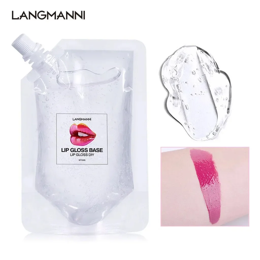 Gel antiaderente idratante per olio base lucidalabbra trasparente fai-da-te da 50 ml per materiale per il trucco del rossetto liquido fatto a mano