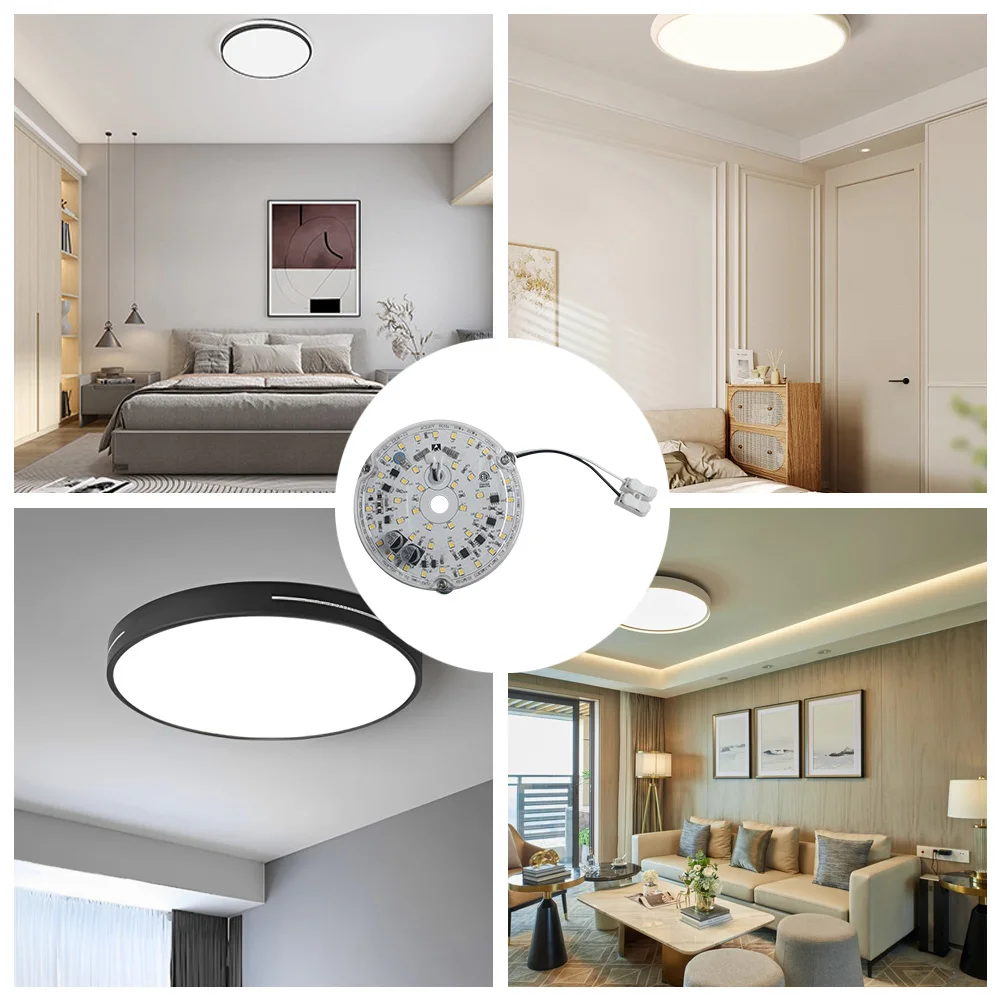 3.94 Inch LED Ceiling Fan Light Kit 3000K/4000K/6500K Dimmable Ceiling Fan LED Light Replacement Round LED Light Engine