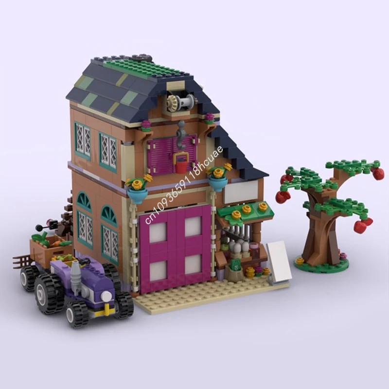 Moc Andrea's House Amizade Treehouse Edifício Modular Personalizado Street View Modelo Bloco de Construção Diy Tijolos Educacionais Brinquedo Presente