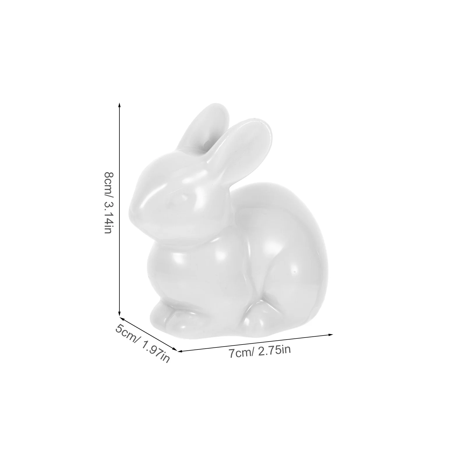 2Pcs Cute Rabbit Design Toilet Bolt Covers Ceramic Screw Caps for Bathroom Toilet Bowl Decorative Home Accessories