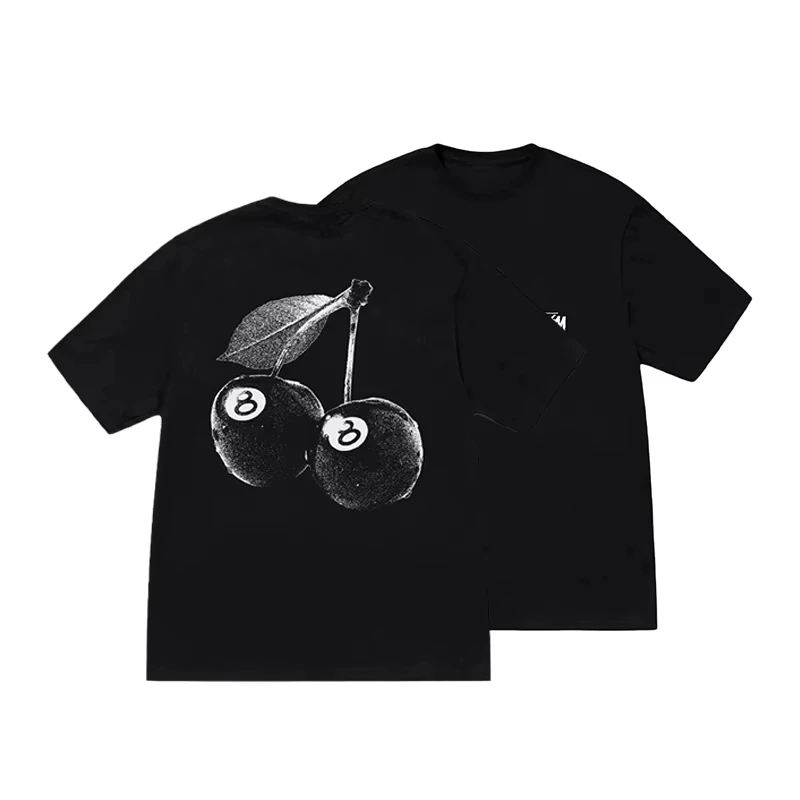 

2025 Outdoor Sports T-shirt Man Pure Cotton Print Casual Skateboard Clothing Breathable Sweat-absorbent Short-sleeved Top