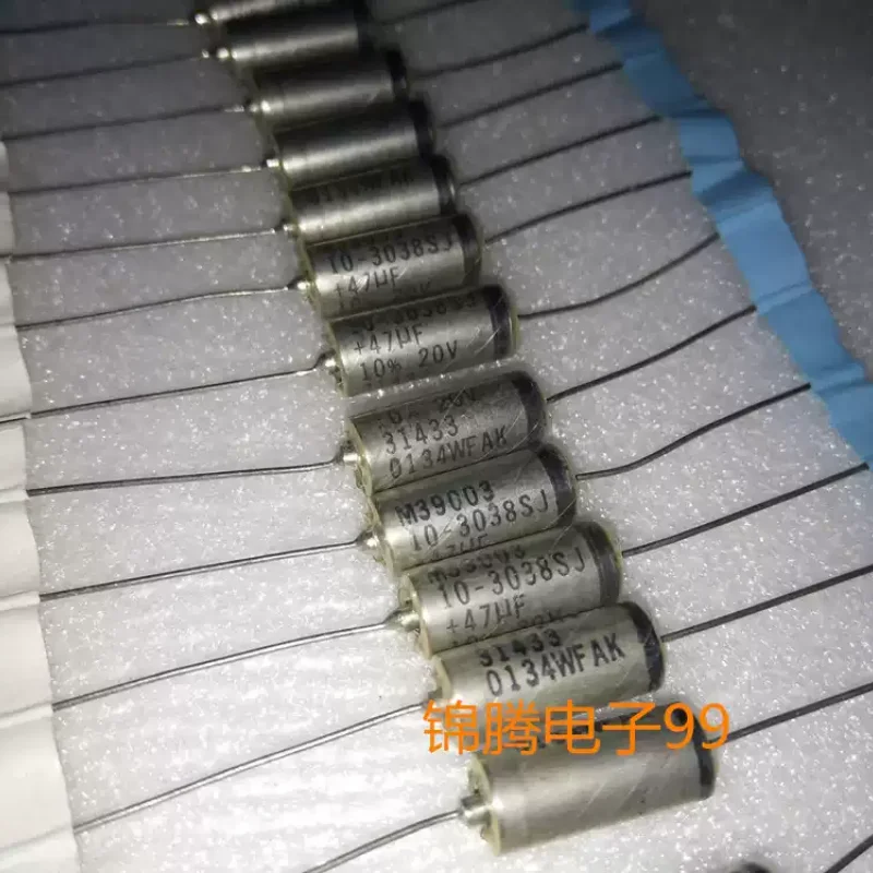 3-10pcs imported SPRAGUE M39003 47UF 20V 10% axial fever gallbladder electrolytic capacitor from the United States