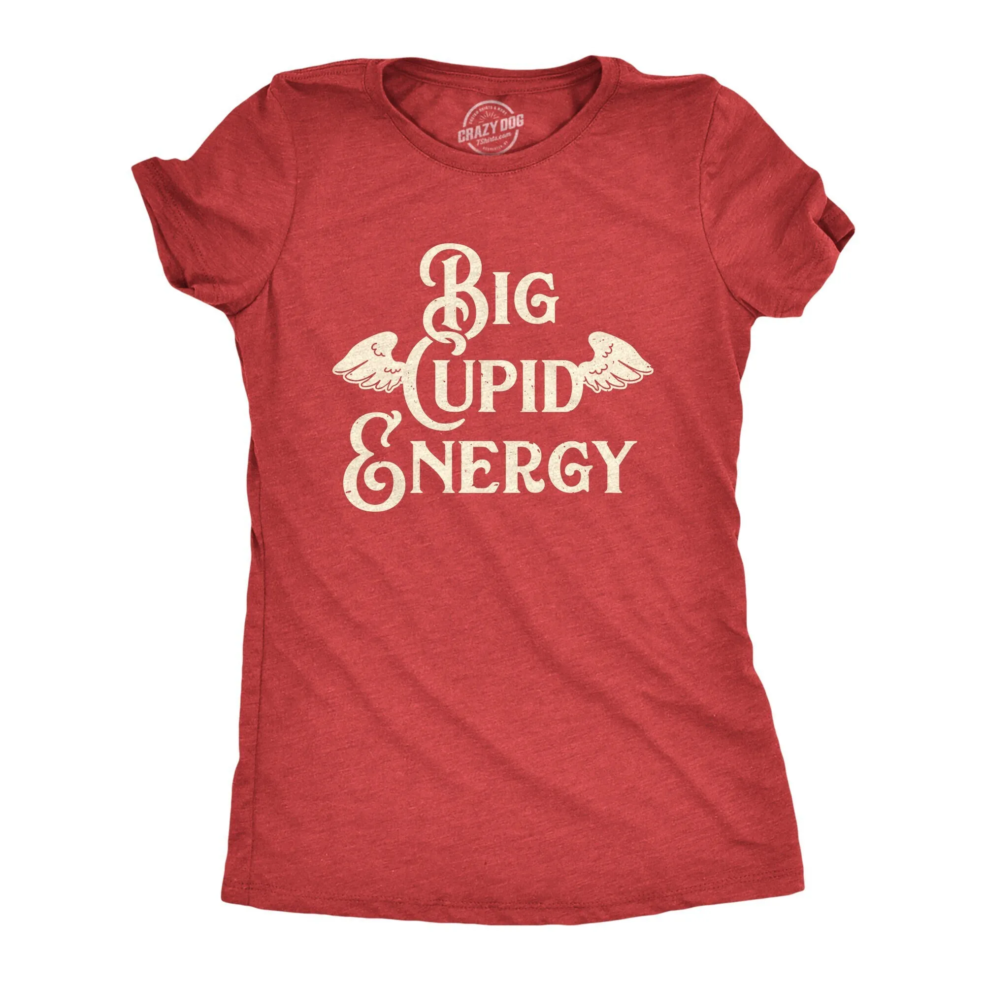 Big Cupid Energy Arrow T Shirt Funny Womens Valentines Day Vday Dating Myself Galentines