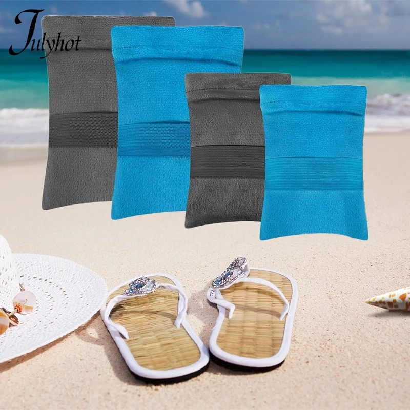 1pc Sand Removal Bag Lightweight Portable Cleaning Beach Towel Accessories For Beach Party Surf Camping Essentials Summer Family