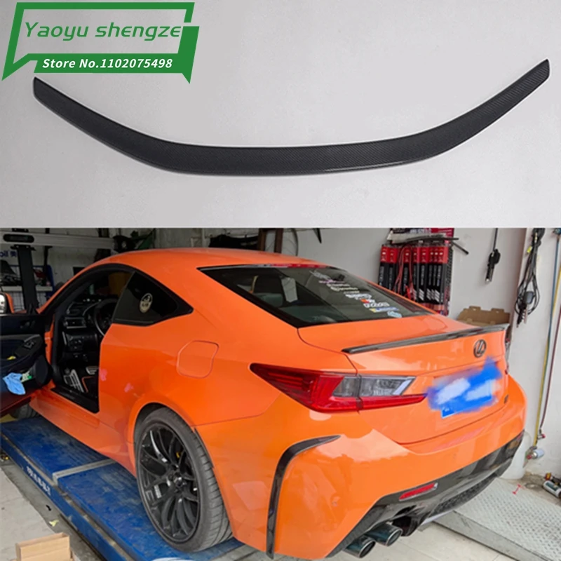 For lexus rc300 200t RC350 Spoiler 2015 2016  2017 RC200 Carbon Fiber Rear Trunk Wing Spoiler Carbon Fiber