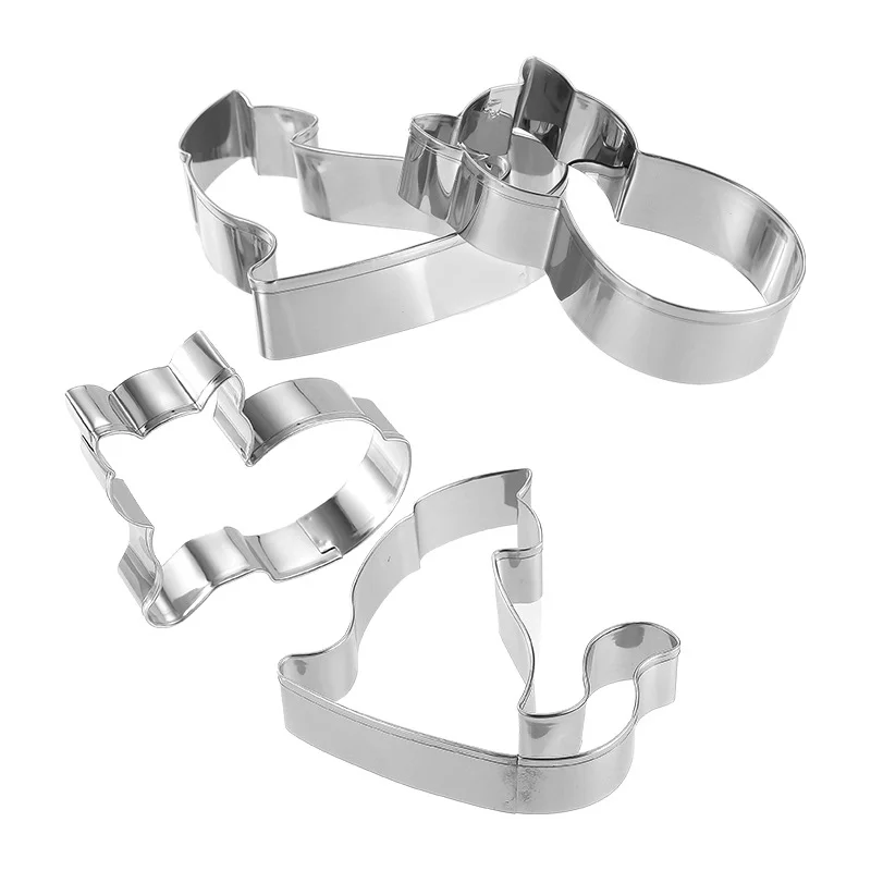 

【Cat Shape Cookie Cutter Set】9Pcs Creative Korean Baking Molds for Biscuit, Fruit, Vegetable Cutting DIY Kitchen Tools