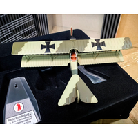 Diecast Scale 1/72 Biplane Model Hansa Brandenburg Total Model Aircraft Collection Display Decorated Boys Gift Toys