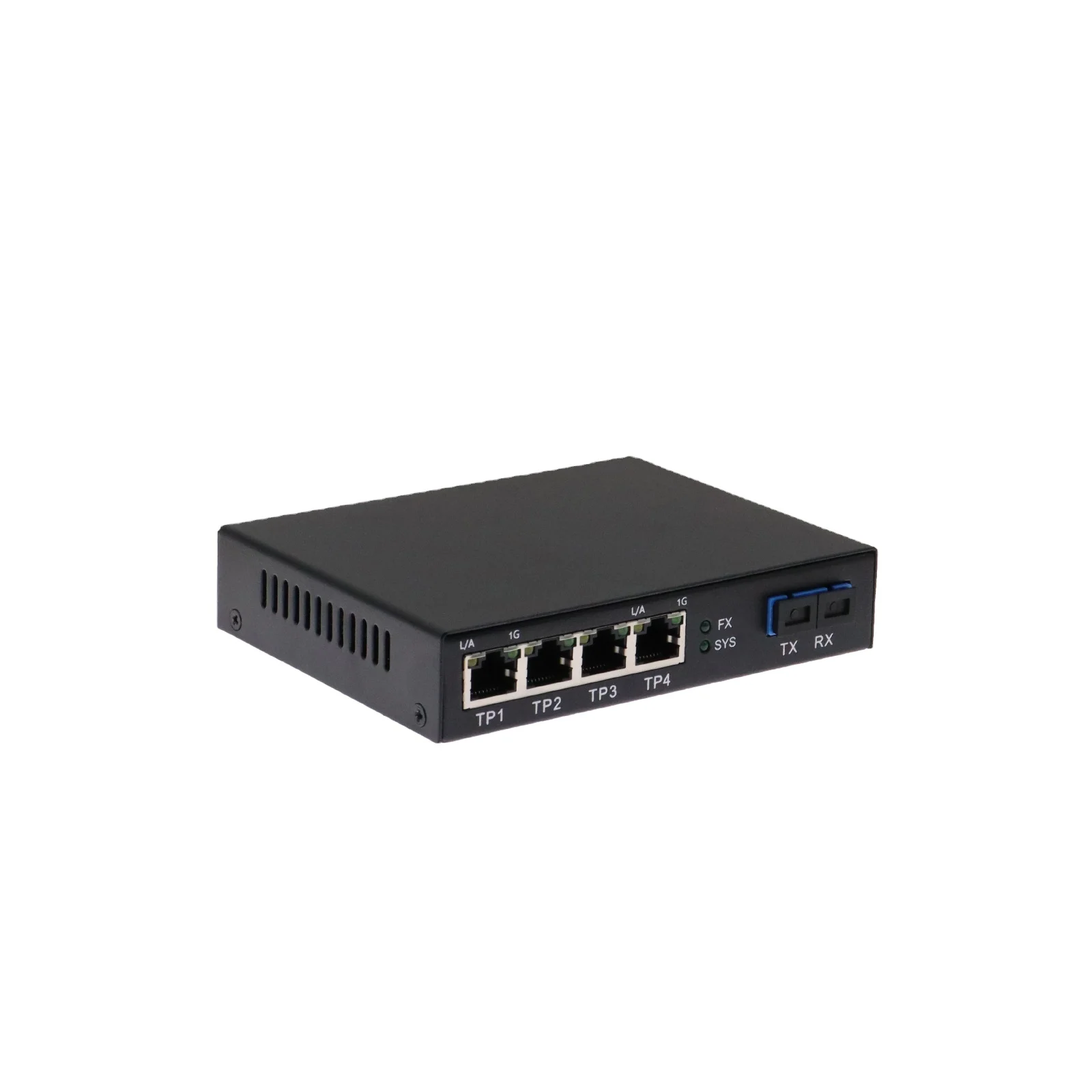 LED Screen Fiber Converter with 1x10G SC Fiber Port to 4 X 10/100/1000M RJ45 Ports