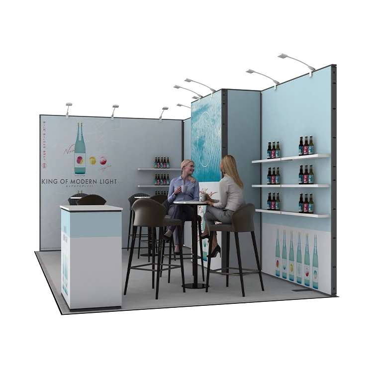 10x20 Expo Fair Modular Exhibition Stand Trade Show Booth Expositor Cabine de Exposição Portátil