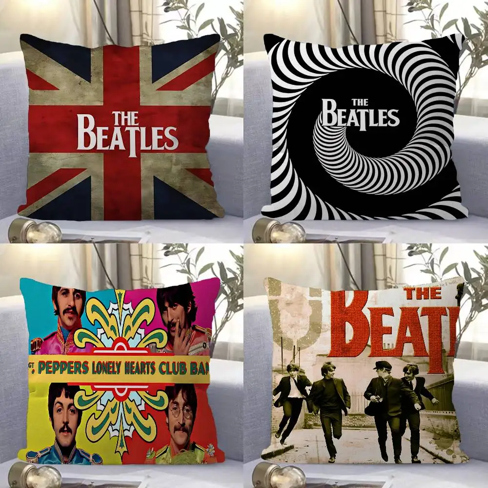 The B-Beatles Rock Band Star Cushion Cover Decorative Pillow Sofa Home Decor case pillow cases