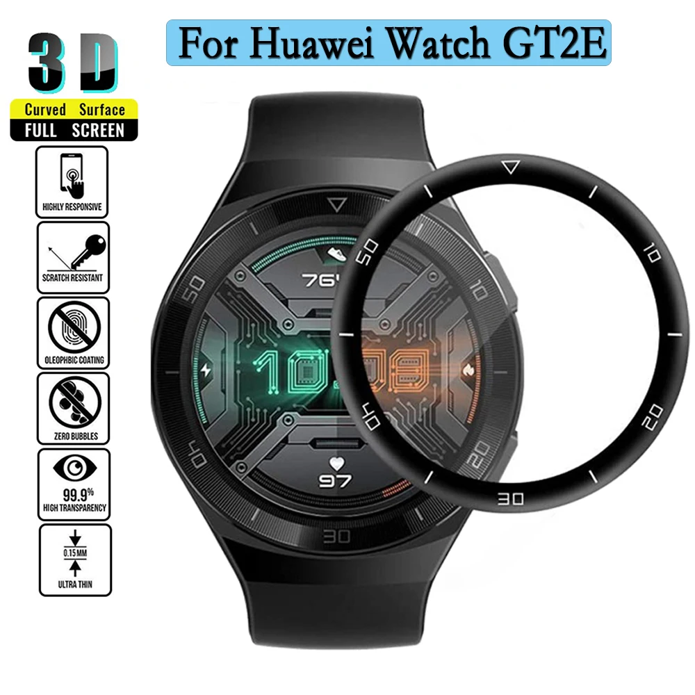 3D Curved Composite Protective Film For Huawei Watch GT2E Scratch Resistant Screen Protector Accessories for vivo iqoo 12 5g 2pcs imak curved full screen hydrogel film protector