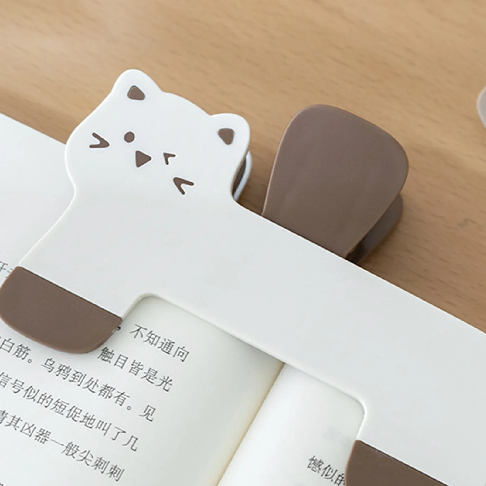 حامل كتب القطط المحمول لقراءة الطلاب، مشبك قراءة قابل للتعديل، خفيف الوزن وقابل للطي #2