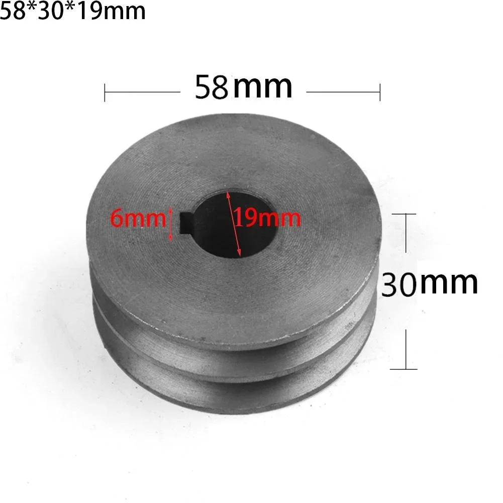 V 벨트 도르래 직경 50mm-100 더블 슬롯 도르래 전동 공구 액세서리, V 벨트 도르래 A 타입 타이밍 벨트, A 타입 V 벨트, 신제품, 1 PC