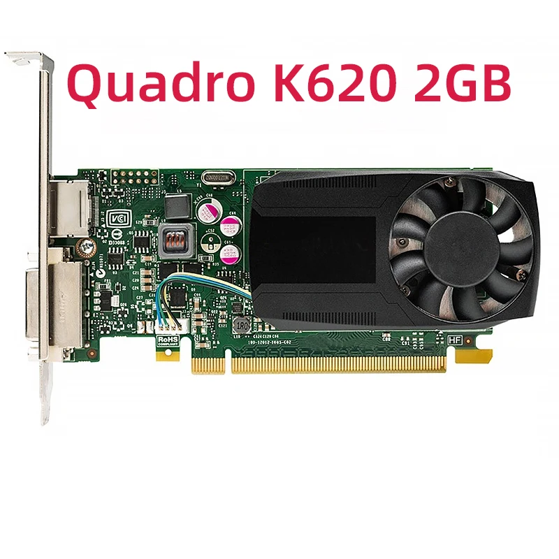 Original For Quadro K620 2GB Professional Graphics Card 2D Design for PS CAD 3D Modeling Rendering 4K HD Graphic Operation Card