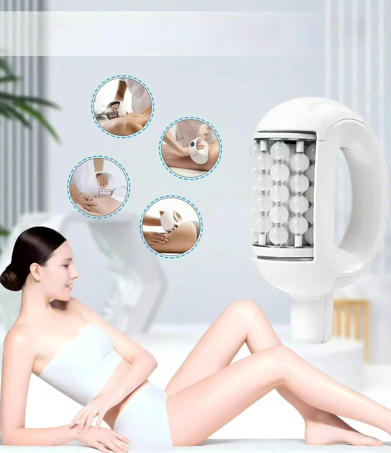 New Handheld Roller Massager Body Shaping Electric Rolling Device Weight Loss Anti-Fat Massage Equipment Relaxing Muscle Machine